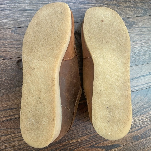 Clarks Padmora Loafer Lace Up Leather in Brown Leather Platform Loafers 6.5M - Picture 5 of 10